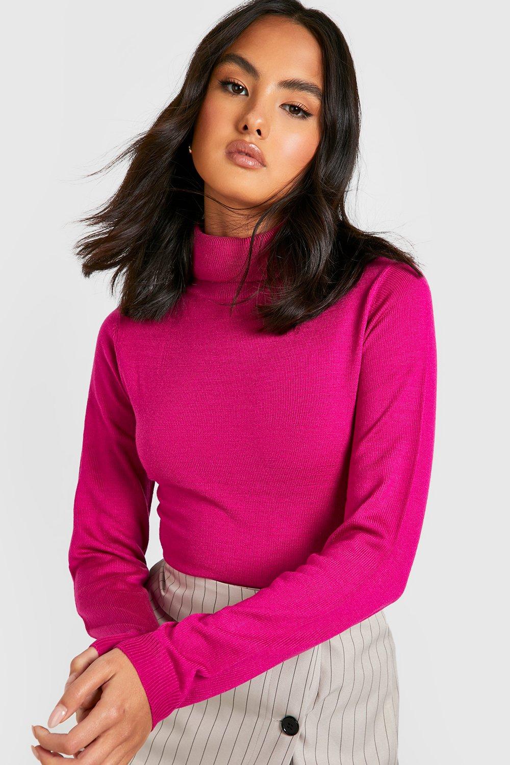 Bright Roll Neck Jumper boohoo